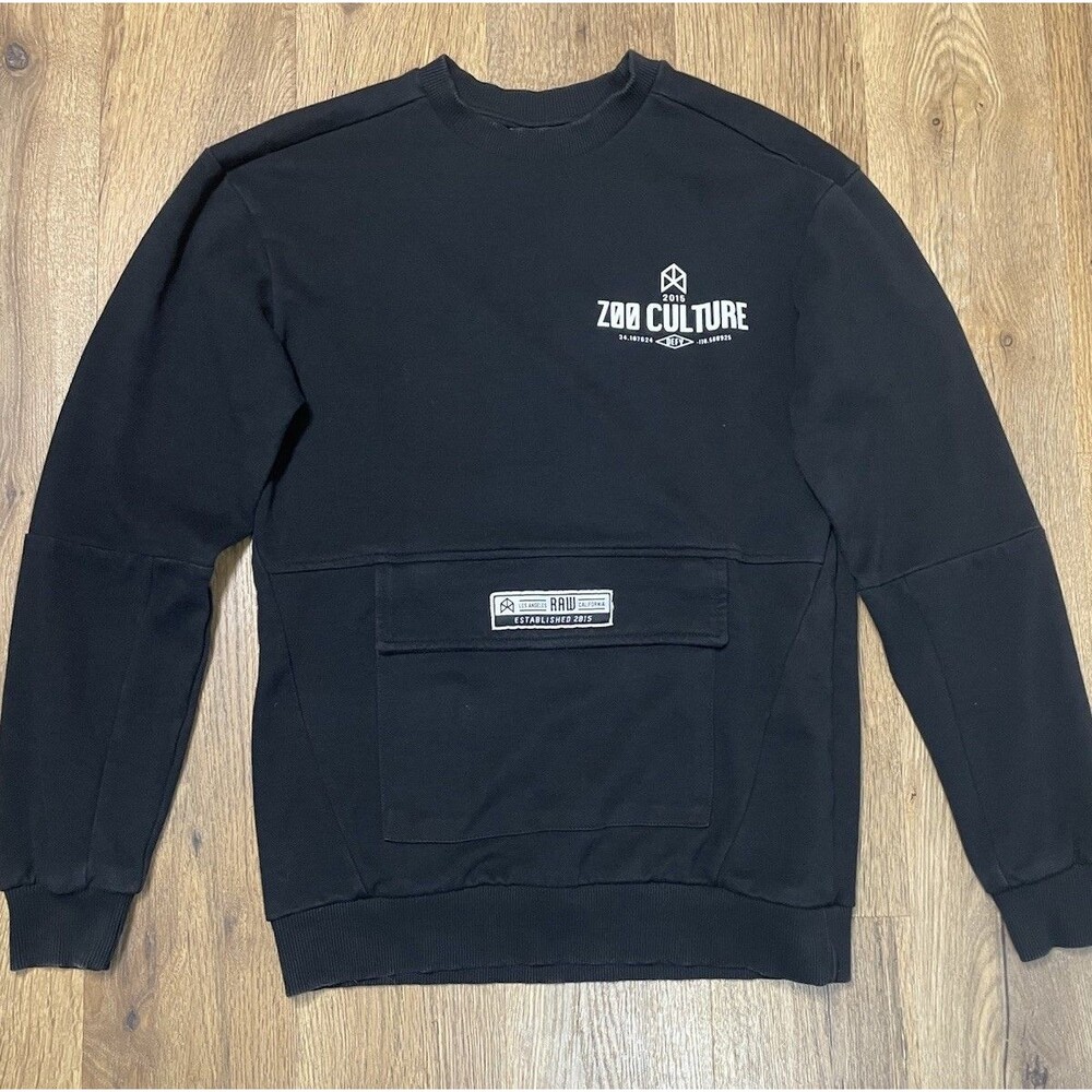 Raw Gear Pullover Size M BMFIT  Pocket Techwear Warcore Gorpcore Cyberpunk Emo